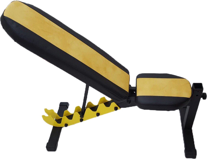 Универсальная атлетическая скамья Orion Sportlim (черно-желтая)