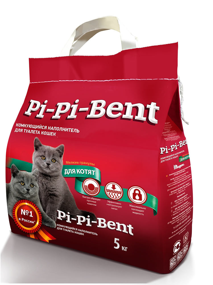 Наполнитель Pi-Pi Bent для кошек